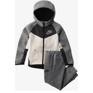 Nike Gray & Black Tech Fleece & Jogger Set 2T